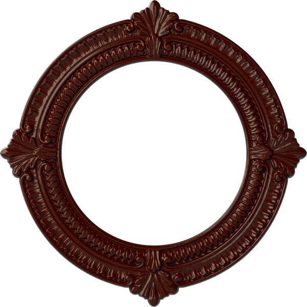Ekena Millwork Benson Ceiling Medallion (Fits Canopies up to 8"), 13 1/8"OD x 8"ID x 5/8"P, Brushed Mahogany CM13BNBMF - main